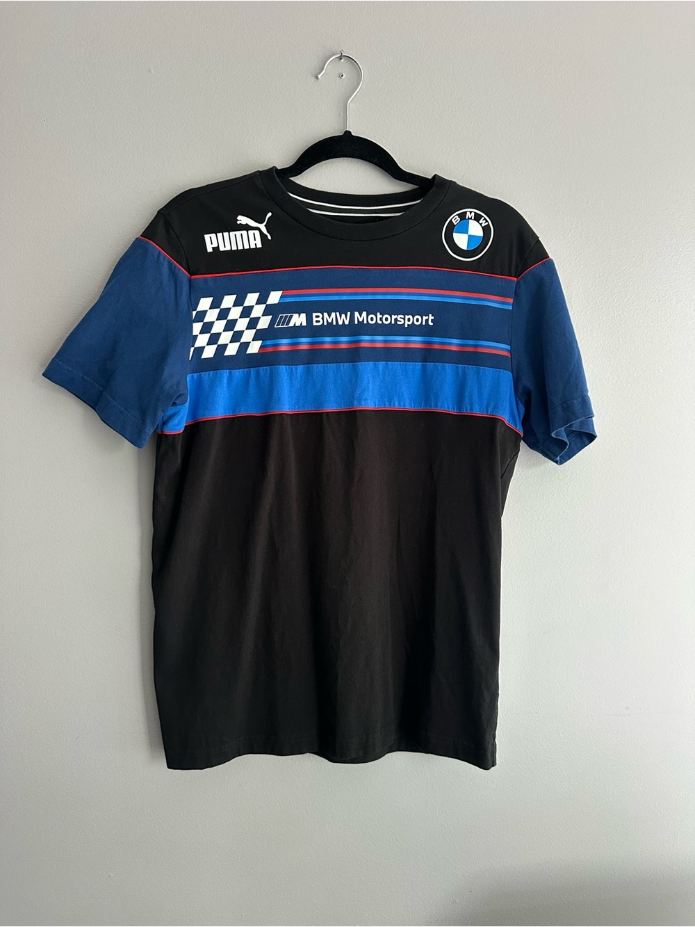 Puma BMW Motorsport Black and Blue Racing Tee